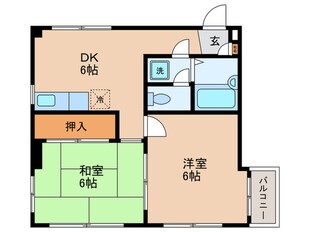 チェリ－ハイツの物件間取画像